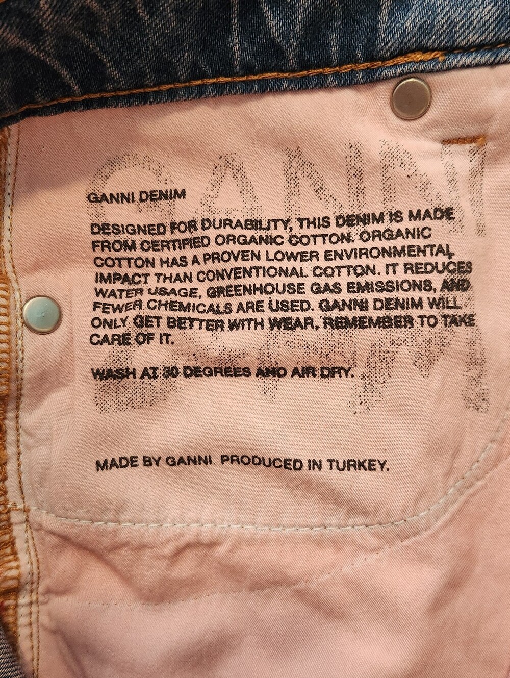 👖Ganni👖- Future Ombre High-Rise Wide Leg Jean - Picture 10 of 16